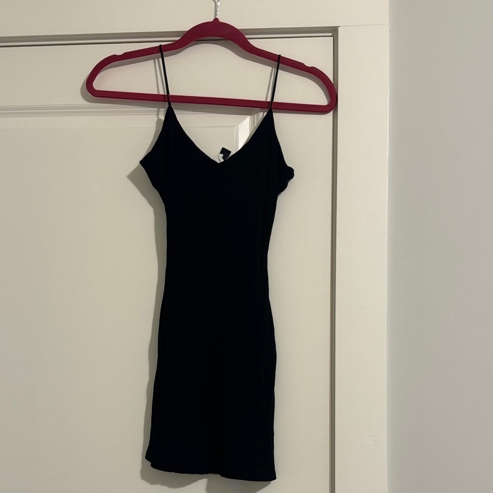 Windsor Black Mini Dress with Spaghetti Straps
